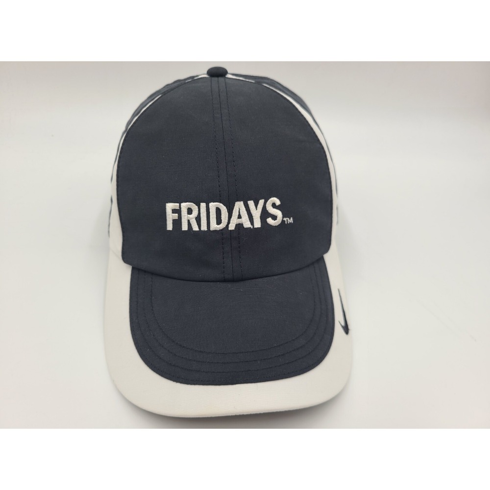 TGI Fridays Nike Golf Adjustable Hat Cap Tennis Baseball Men Women Black White